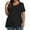 Black T-Shirts for Women, variant on Olyvenn Stylish Plus Size Tops for Women Dressy Short Sleeve V Neck Shirts for Women Summer Tops for Women Solid Long Shirts Navy 10
