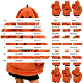 thumbnail image 3 of Red Halloween Pumpkin Onesie Pajamas for Adults Polyester 2026 Pjs Funny Silly Onesie Adults Cozy Loungewear XL, 3 of 4