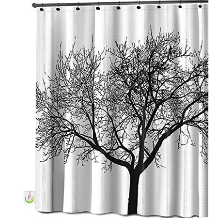 Mildew Resistant Shower Curtain Fabric 72x72 Tree Design Peva