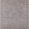 thumbnail image 1 of Ahgly Company Indoor Square Mid-Century Modern Silver Pink Oriental Area Rugs, 5' Square, 1 of 6