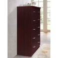 thumbnail image 3 of Hodedah 5 Drawer Jumbo Chest with Metal Gliding Rails in Mahogany, 3 of 5