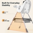 thumbnail image 4 of HARPPA 4-in-1 Convertible High Chair for Babies and Toddlers, Feeding Chair for Infant,Gray, 4 of 15