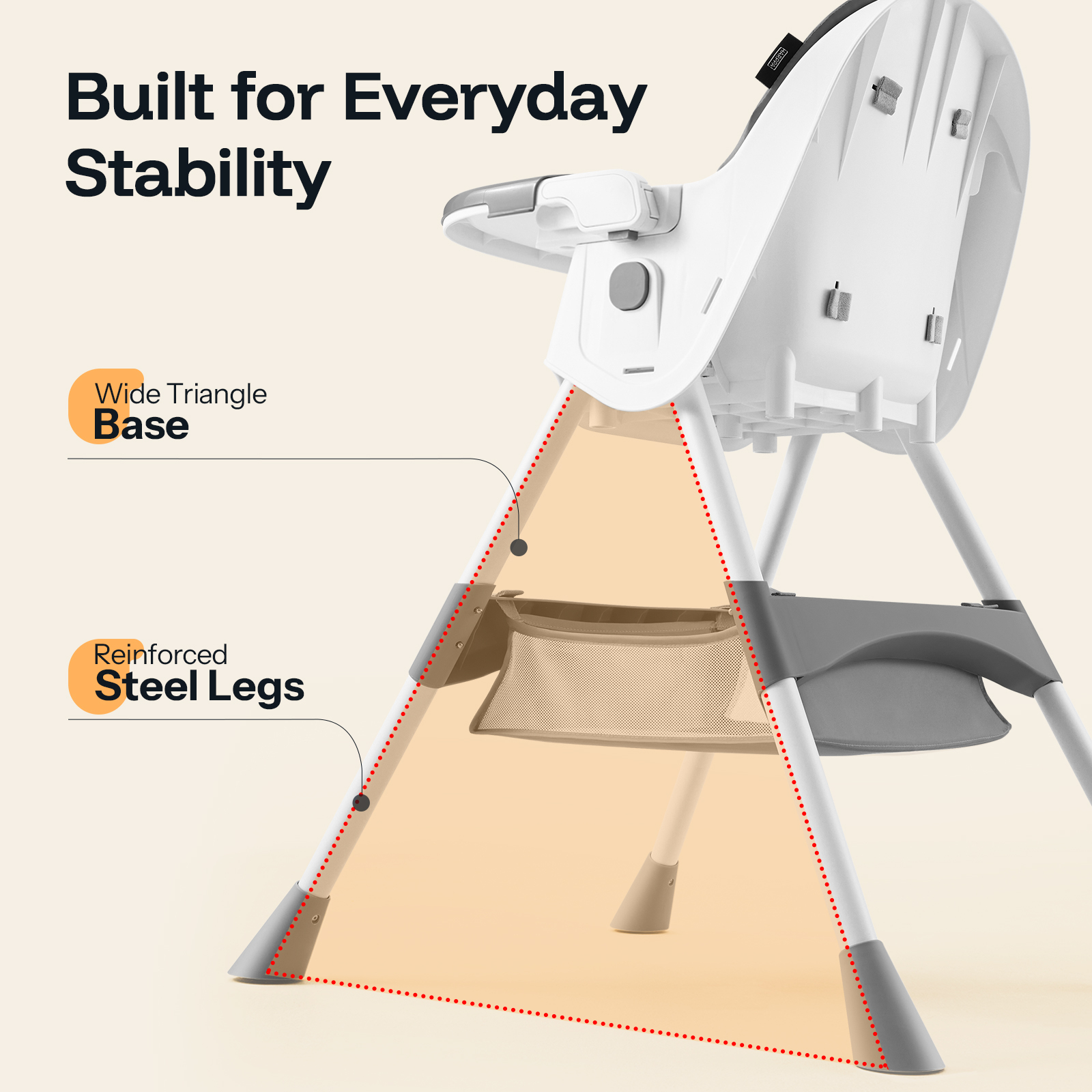 HARPPA 4-in-1 Convertible High Chair Gray photo 3
