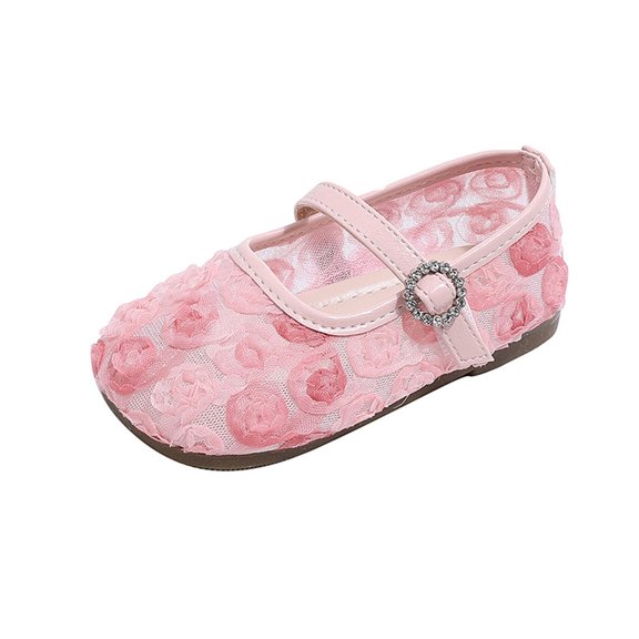 LRen Girls' Sandals Size 9 Girls Sandals Glitter Mary Jane Shoes for Kids Party Dress School Dance Performance Shiny