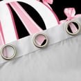 thumbnail image 4 of Manfei Letter Monogrammed D Black Out Curtains for Boys Girls,Kawaii Ribbon Bow Curtains Pack of 2 (42x63 Each),Dreamy Princess Bedroom Curtains,Lightweight Room Decor, 4 of 6