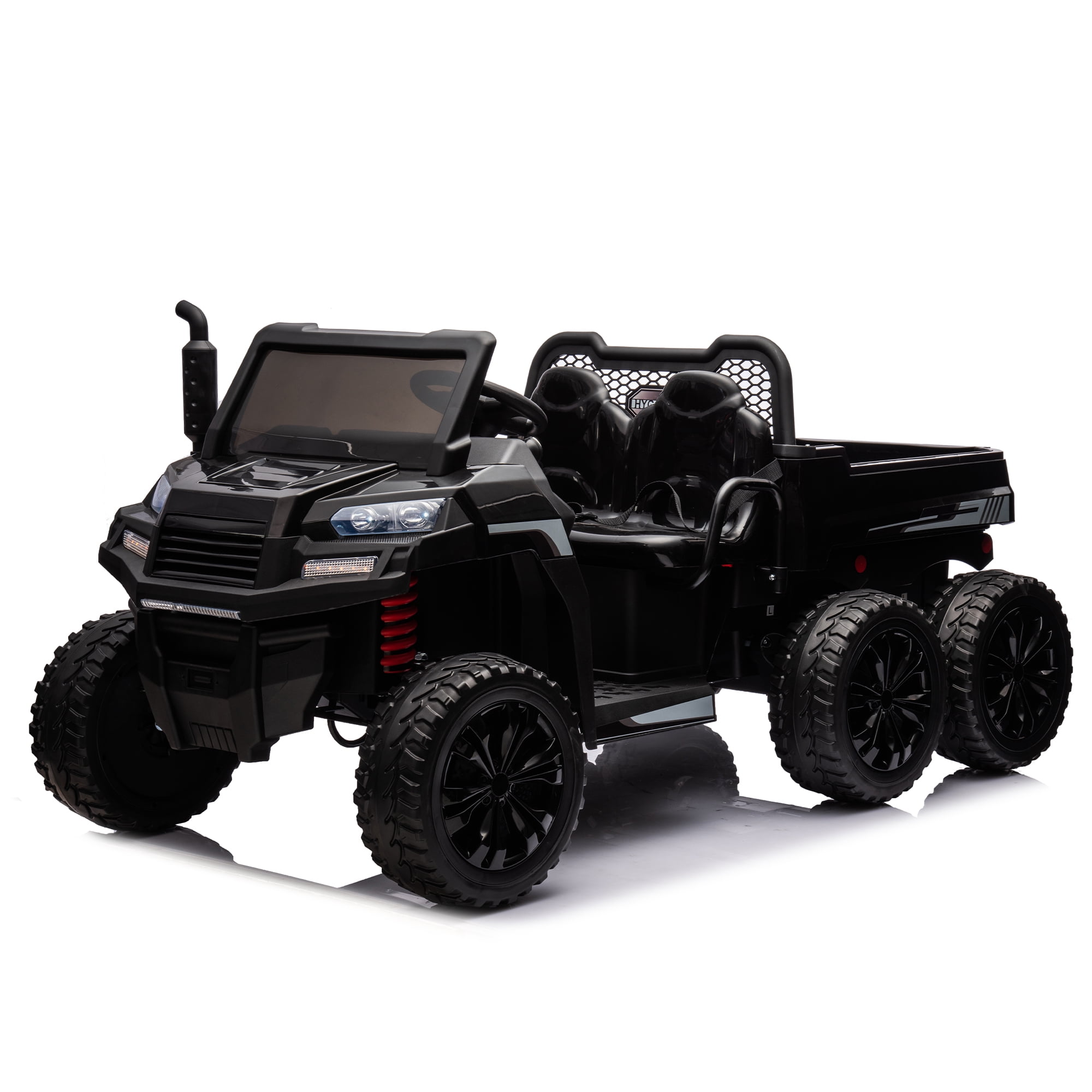 CIPACHO 24 V 2-Seater UTV Kids Ride On Truck with Dump Bed, Electric Kids Car 4WD with 6 Wheels, Foam Tires, Suitable for Off-Roading, Remote Control, Black CIPACHO 24 V 2-Seater UTV Kids Ride On Truck with Dump Bed, Electric Kids Car 4WD with 6 Wheels, Foam Tires, Suitable for Off-Roading, Remote Control, Black