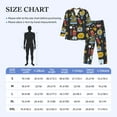 thumbnail image 6 of Bingfone Men'S Pajama Set 2 Piece Loungewear Pjs, Long Sleeve With Pajama Pants-Teeth, 6 of 9