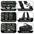 thumbnail image 3 of Teacher Tote Bag,Black Rawr Dinosaur Skeleton Pattern Teacher Utility Tote Bag,Large Work Tote Bags for Women with Multiple Pockets,Top Zipper Closure,13.8x10.6x6.7 Inch, 3 of 5