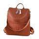 thumbnail image 2 of Mochila escolar multiusos, elegante, resistente al desgarro, compacta, convertible y ligera. Marrón, 2 of 9