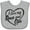 AC-Heather Grey, variant on Inktastic I Love My Oma and Opa in Black Chalk Heart Boys or Girls Baby Bib