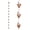 Butterfly, variant on Topadorn Rain Chain, 8.6 FT Flower Leaf Metal Rain Chain, Functional and Decorative Replacement for Gutter Downspouts, Adjustable, Antique Gold