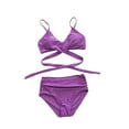 thumbnail image 2 of ITFABS Female Spaghetti Strap Bikini Tops+ Leopard Print Bikini Panties, 2 of 5