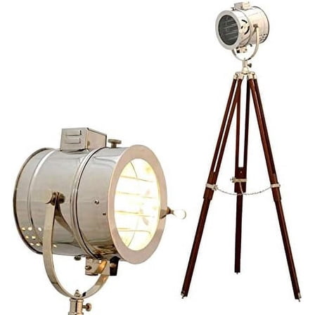 THOR INSTRUMENTS Vintage Nautical Cinema Studio Floor Prop Light with Tripod Lamp Home Decor Rustic Vintage Home Decor Gifts