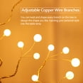 thumbnail image 3 of Lámpara de mesa Luces de ramas de árbol 36 LED Escritorio interior Luz de árbol estrellado Luces de hadas Bonsai Lámpara de noche con pilas o USB para la decoración de la boda de la fiesta de Navidad Irfora Lámpara de mesa, 3 of 7