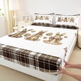 thumbnail image 4 of Erosebridal Easter Kids Full Size Sheets,Cute Bunny Rabbit Easter Eggs Bed Sheets For Men Women 4-Piece, 4 of 6