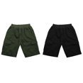 thumbnail image 1 of (2-Pack) Rinsvye Boys Loose Fit Work Shorts Pure Color Casual Five-Inch Summer Bottoms Breathable Play Clothes With Deep Pockets Kids Streetwear, 1 of 8