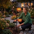 thumbnail image 4 of Solar Halloween Garden Stake Light, No Wiring Solar Powered Yard Stake Light, Versatile Halloween Decor for Garden Pathway Patio （Bat）, 4 of 7