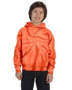 orange tie dye hoodie
