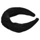 thumbnail image 5 of Diadema anudada ancha de terciopelo Unique Bargains Negro 13x5cm, 5 of 7
