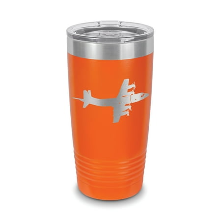 

P-3 Orion Tumbler 20 oz - Laser Engraved w/ Clear Lid - Polar Camel - Stainless Steel - Vacuum Insulated - Double Walled - Travel Mug - p3 flying anti-submarine maritime surveillance aircraft