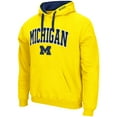 thumbnail image 2 of Men's Colosseum Maize Michigan Wolverines Big & Tall Arch & Logo 2.0 Pullover Hoodie, 2 of 3