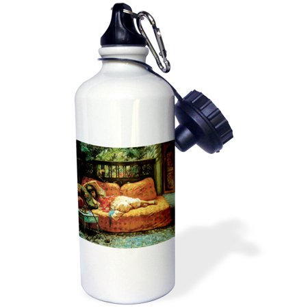 Picnic Time Siesta Water 3dRose The Siesta (Afternoon in Dreams) by Frederick Arthur Bridgman, Sports Water Bottle, 21oz ()