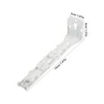 thumbnail image 2 of OULII 2Pcs Ceiling Mount Curtain Track Brackets White Heavy Duty with Easy Install Accessories, 2 of 8