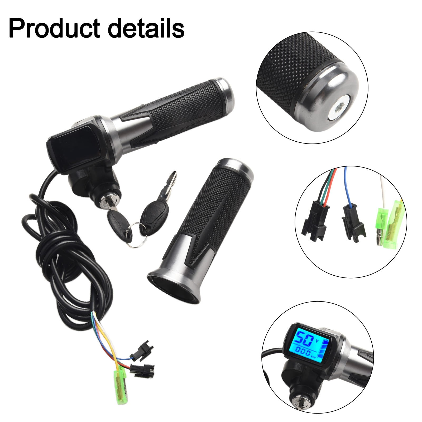 48v ebike electric bike LED display scooter 6pin throttle