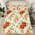 thumbnail image 2 of Feelyou Vintage Western Floral Twin Sheet Sets, Rustic Farmhouse Twin Fitted Sheet, Teen Child Kid Adult Flat Sheet, Ultra Soft Home Decor, 3pcs, 2 of 7