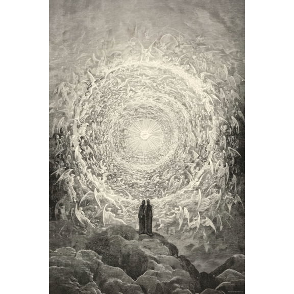 24x36 gallery poster, The Empyrean, Dante's The Divine Comedy by Gustave Dore