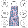 thumbnail image 6 of Pofeuu Orchids Flowers Print Aprons with Pockets, Cute Aprons for Kitchen, Cooking, Server, Barber, Chef Apron, 6 of 7