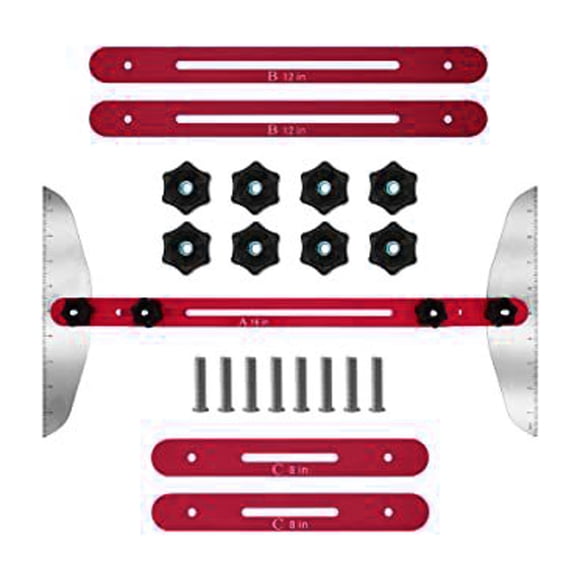 Binwennn Stair Tread Template Tool Stair Gauge Set Shelf Layout Measuring Tool For Stairs Partitions Self And Cutting Drywall Compressor Accessories Air Compressor Attachments Air Nozzle for Air
