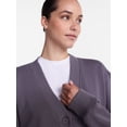 thumbnail image 5 of Athletic Works Women's and Women's French Terry Cardigan with Long Sleeves, Sizes XS-4X, 5 of 7