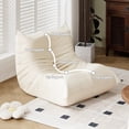 thumbnail image 5 of Morden Fort Big Bean Bag Chair for Adults, Faux Leather Bean Bag Sofa, Memory Foam Lounge Chairs with Ergonomic Design, Lazy togo chair for Living Room, Bedroom, Dorm, Office(White), 5 of 6