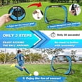 thumbnail image 2 of BOHEN Pop Up Soccer Goals for Kids-Foldable Portable Soccer Net for Outdoor Indoor Backyard Beach(3.3x2.2FT,Blue), 2 of 7