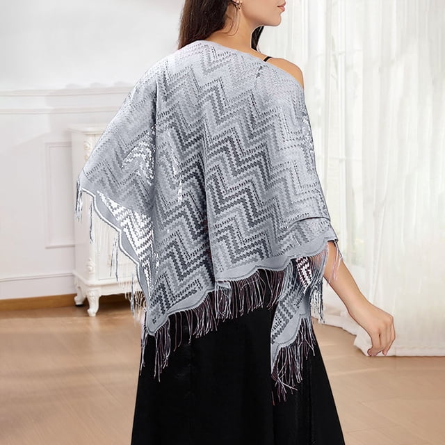 Châle en Dentelle Élégant Foulard pour Robe de Mariée et de Soirée Polyvalente Foulard Triangle pour Usage Formel