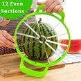 thumbnail image 2 of Stainless Steel Watermelon Slicer, 34 Inch 420 Stainless Steel Watermelon Cutter 1 Piece, Creative Watermelon Cutting Tool, Reusable Watermelon Segmentation Divider, Fruit Separator - Creative Kitche, 2 of 7