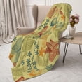 thumbnail image 3 of Rateoe Floral with Butterflies Pattern Flannel Throw Blanket, Ultra-soft Blanket for Bed, Couch, Car, Hypoallergenic Anti-pilling blanket-40"x30"(Vertical), 3 of 6