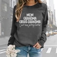 thumbnail image 2 of Women Oversize Sweatshirts Long Sleeve Crewneck Letter Printed Lightweight Loose Blouse Top Casual Comfortable Pullover, 2 of 2