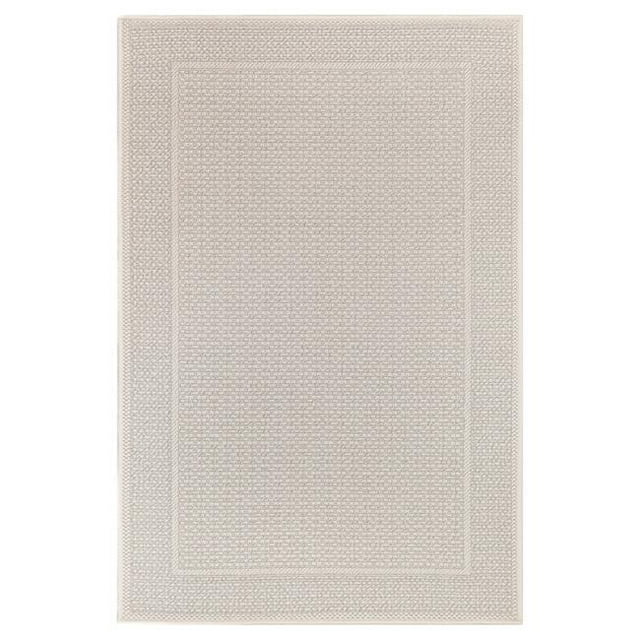 Trans-Ocean Imports PYM45600911 Liora Manne Plissée Frontière Intérieur & Extérieur Rug&44; Taupe - 39 x 59 Po.