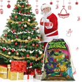 thumbnail image 2 of Tortugas Ninja Adolescentes Mutantes Bolsa de regalo con cierre de cinta navideño para decoración de Navidad,50cm×76 cm., 2 of 6
