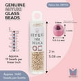 thumbnail image 3 of Miyuki Delica Seed Beads – Size 11/0 (1.6mm), DB1152, Galvanized Champagne, 7.2g, Approx. 1440 Beads, 3 of 7