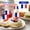 blue red white, variant on 50 Pack French Flag France Toothpick Flags, Cocktail Picks Mini Stick Cupcake Toppers Country Picks Party Decoration Celebration Cocktail Food Bar Cake Flags (French)