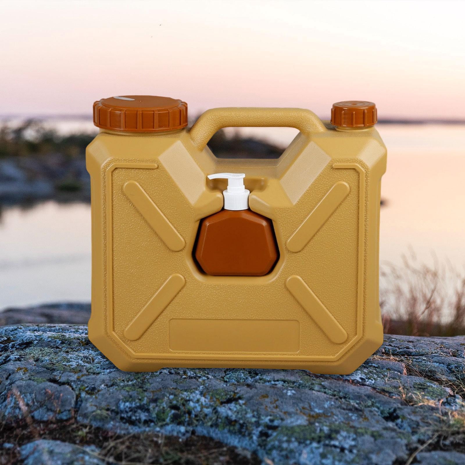 simhoa Water Container with Faucet Outdoor Camping Jug Multifunctional Portable Water Carrier Tank for RV Backpacking Picnic Camping 12L