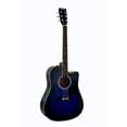 thumbnail image 4 of Huntington GA41C-BLS Acoustic Cutaway Guitar 41-Inch, Blue Sunburst, 4 of 6