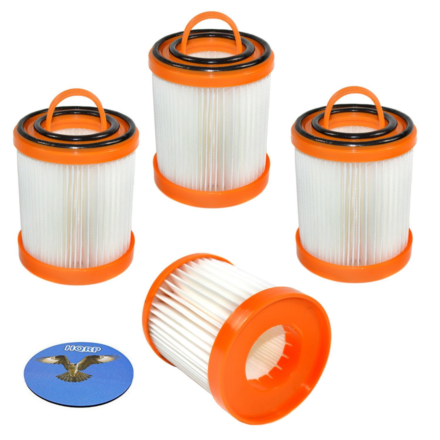 HQRP 4pack Dust Cup Filter for Eureka Bagless Vacuum Cleaners 62136