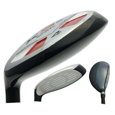 Left Handed Hybrid Clubs LEFT HANDED Majek Golf Senior Men's #4 Hybrid Senior Flex Utility A Flex Club with Premium Men's Arthritic Grip ()