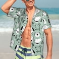thumbnail image 5 of Picia Puppy Gentle Cotton Regular Fit Short Sleeve Casual Hawaiian Shirt for Men-3X-Large, 5 of 8