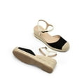 thumbnail image 4 of DREAM PAIRS Women's Espadrilles Closed Toe Ankle Strap Wedge Sandals Dressy Summer Platform Heel Sandals, 4 of 5