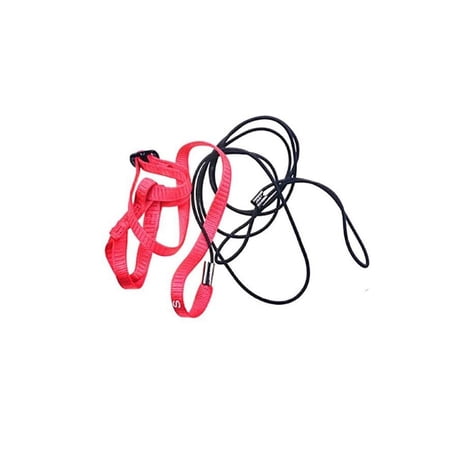 Cute Soft Portable Outdoor Training Toy Adjustable Bird Supplies Bird Leash Parrot Harness Traction Strap Pet Training Rope RED L